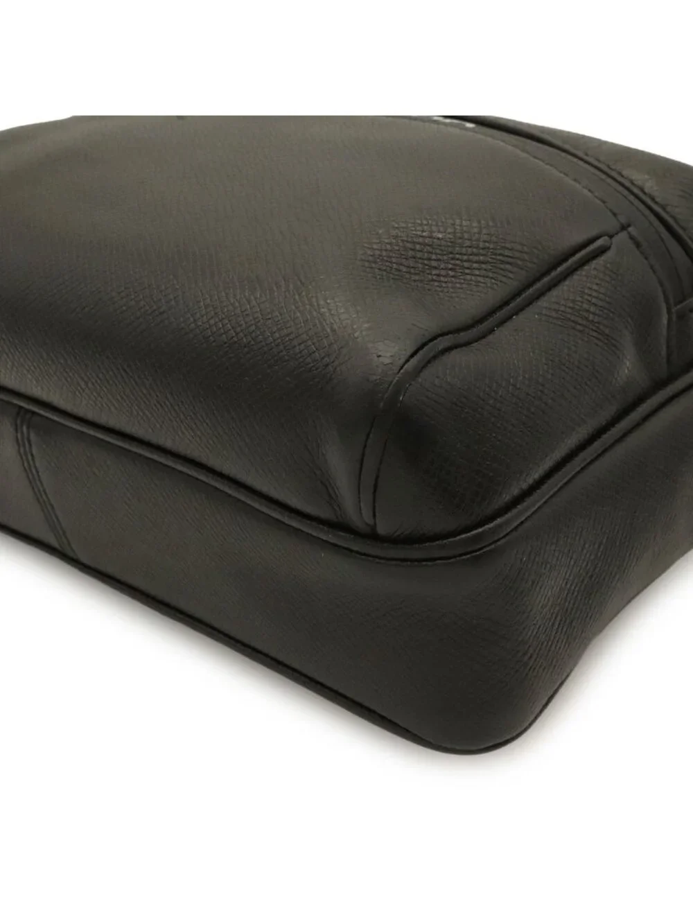 Louis Vuitton Taiga Messenger PM Shoulder Bag Crossbody Ardoise Black Silver